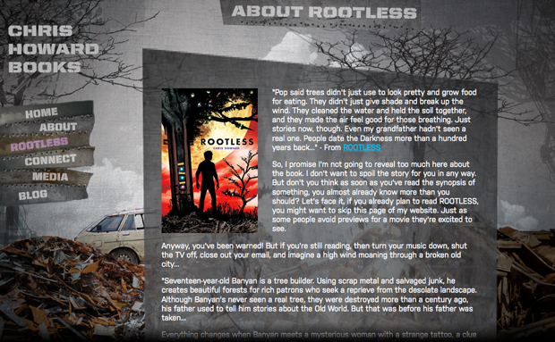 Chris Howards new scholastic title - "Rootless"